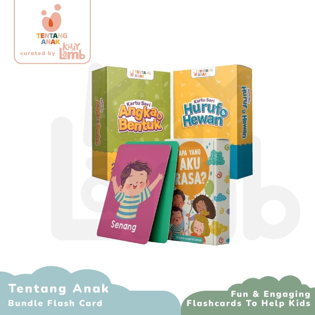 Jual Tentang Anak Flashcard Apa yang Aku Rasa, Huruf & Hewan, Angka