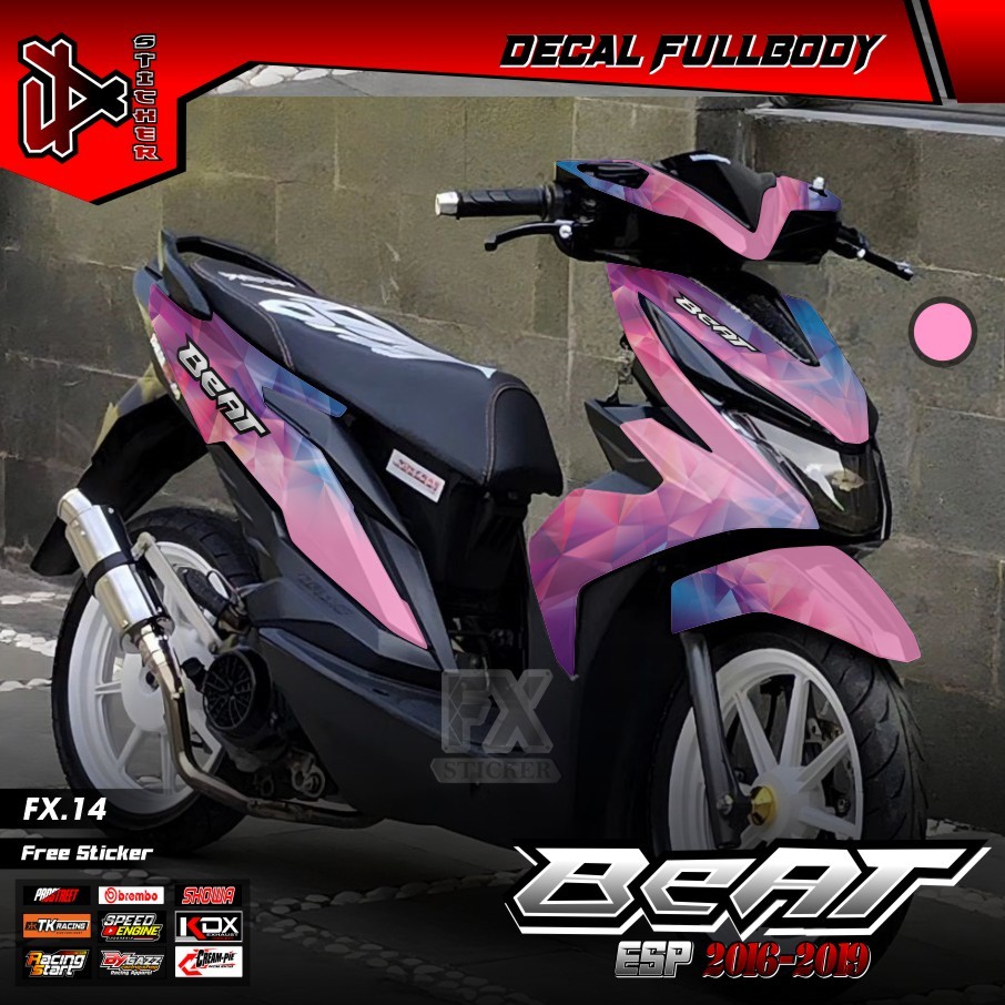 Jual (COD) TERBARU Decal Stiker Honda Beat Street Esp 2016 2017 2018 ...
