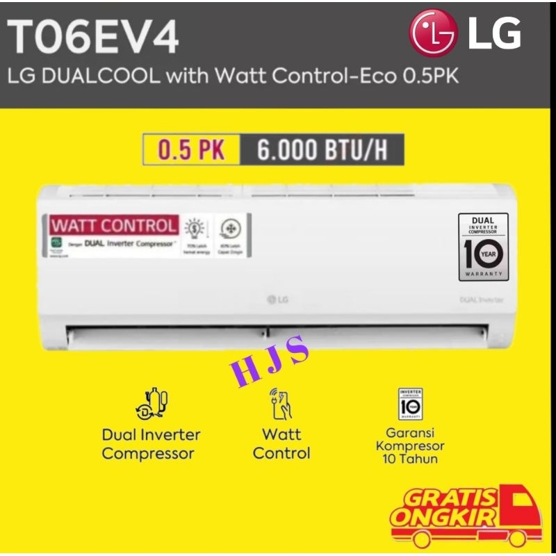 Jual Ac Lg Pk T Ev Dualcool Inverter Watt Control Eco Pk Pk Shopee Indonesia