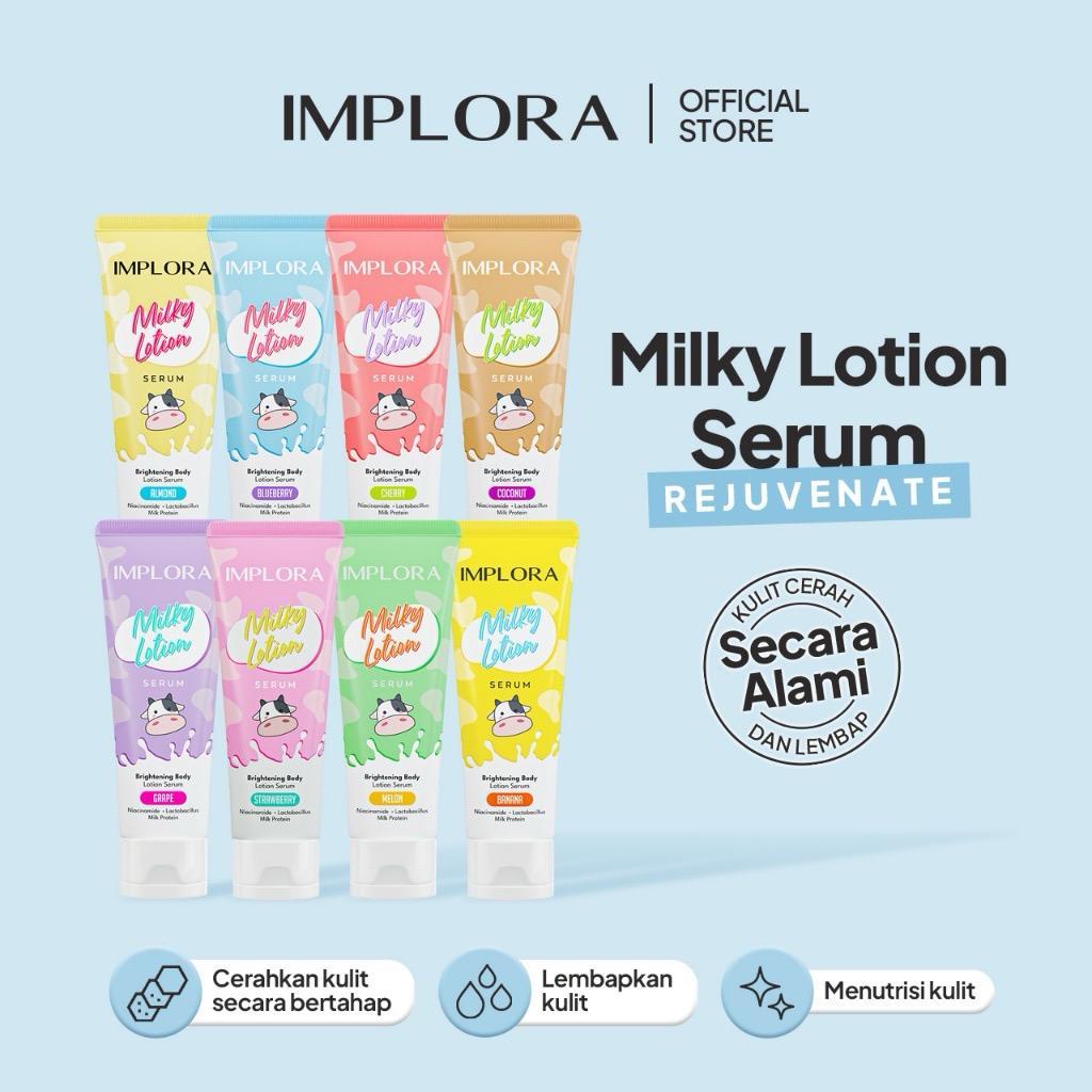 Jual IMPLORA Milky Lotion Body Serum 50ml / Brightening Body Lotion ...
