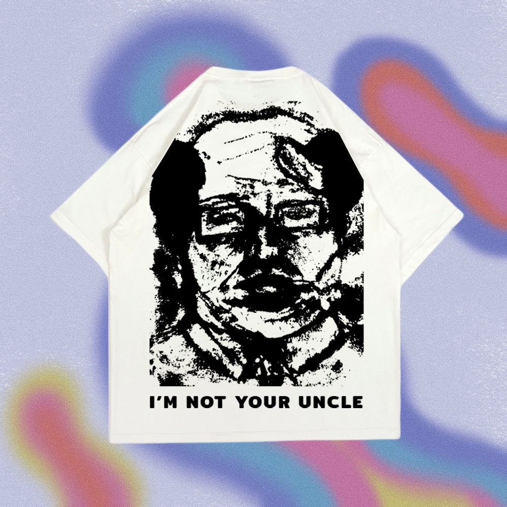 Jual PEANUT STAIN - Maybe I'm Your Uncle Ivory Oversized Tshirt ...