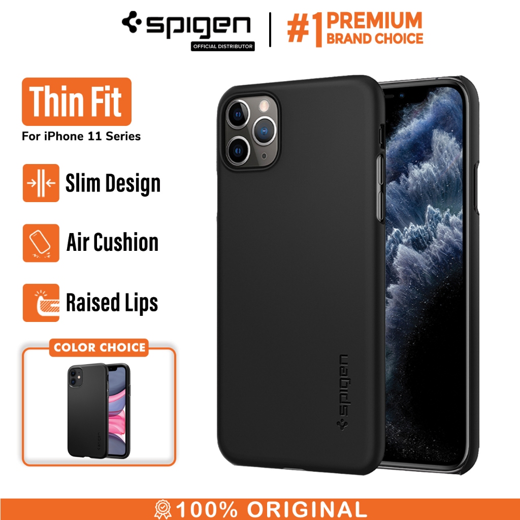 Spigen Case iPhone 11 Pro Max 11 Pro 11 Thin Fit Slim Hardcase Casing