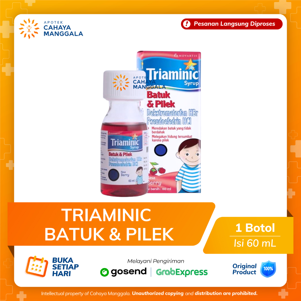 Jual TRIAMINIC BATUK DAN PILEK SIRUP 60 ML | Shopee Indonesia