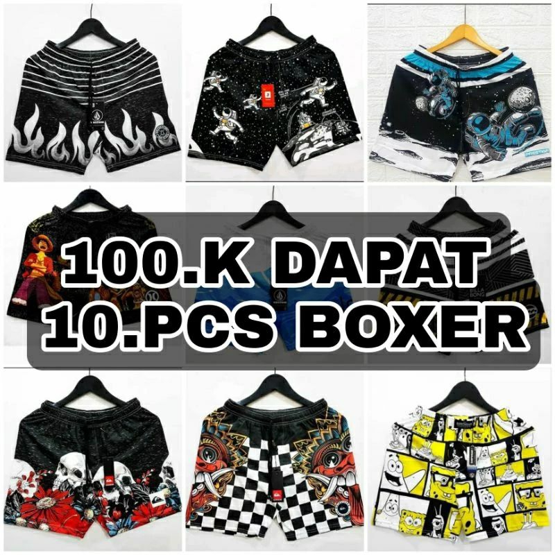 Jual PAKET BOXER 10 PCS 100K||BOXER SURFING||BOXER KARAKTER||BOXER ...