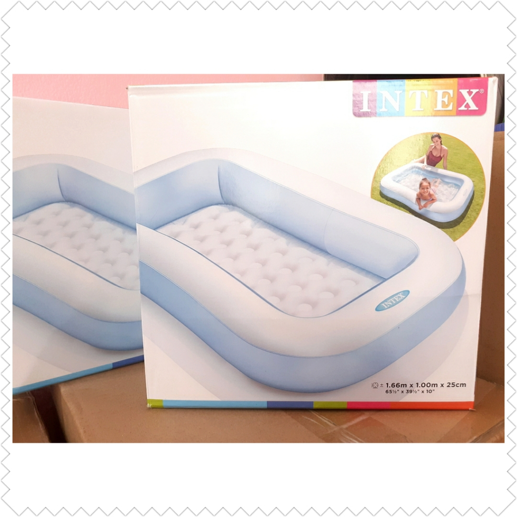 Jual Kolam Renang Anak Intex 57403 Size 166cm x 100cm Rectangular Baby ...