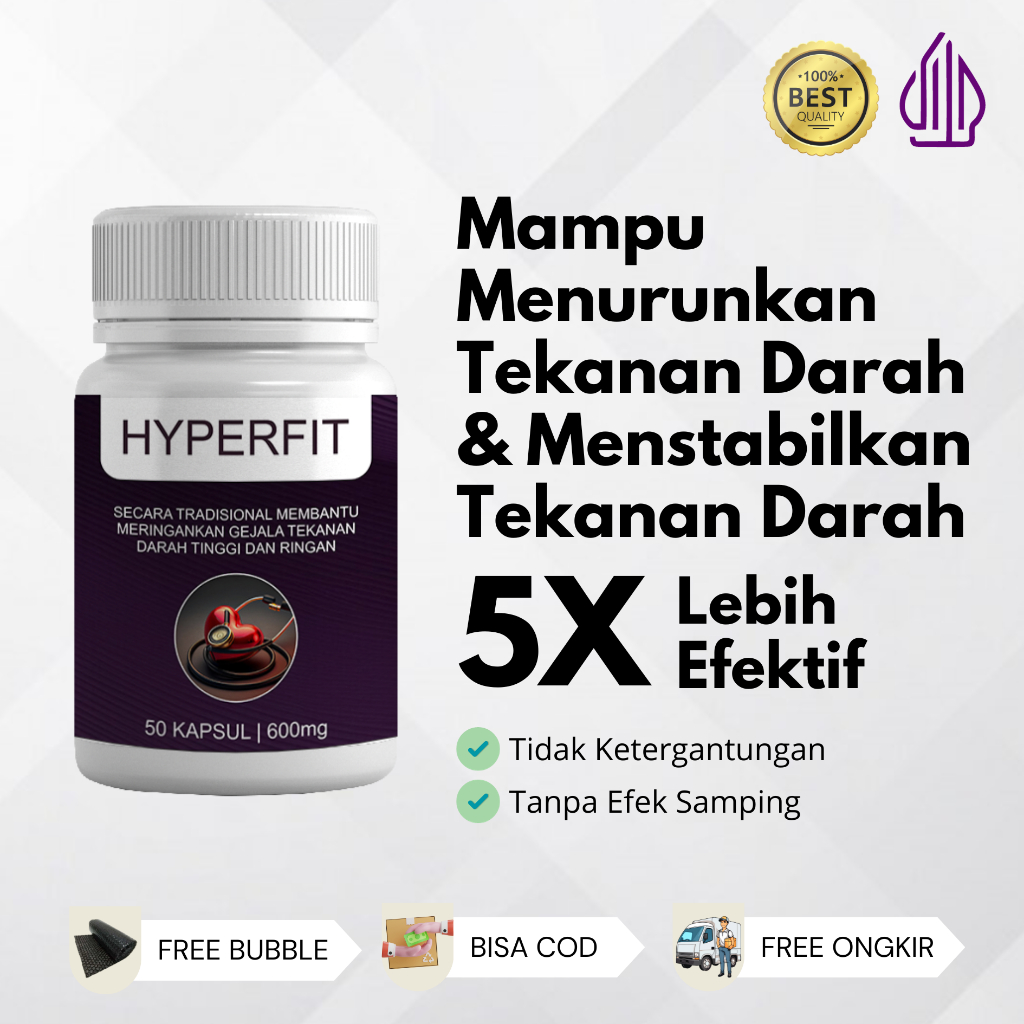 HYPERFIT - Herbal Darah Tinggi Hipertensi Penurun Tekanan Darah Tinggi Hypertensi Kolesterol Herbal Alami ORIGINAL AMPUH 100% HALAL | ARTINORMEE | ROBBANI | CARDIO NORMIN | CELLERY | TENSILON |