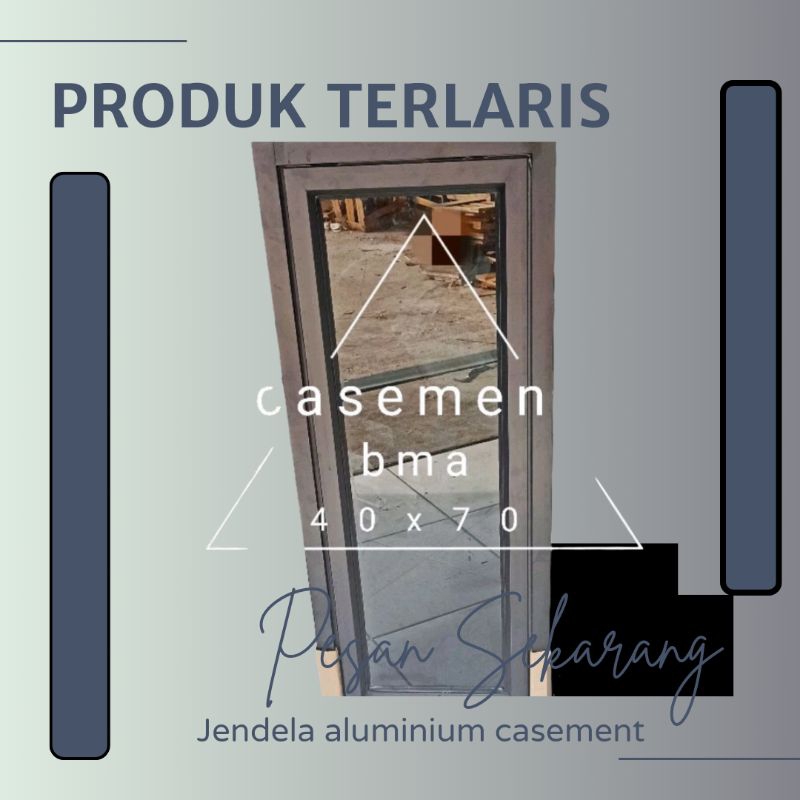 Jual Jendela Aluminium 40x70 Casement Murah | Shopee Indonesia