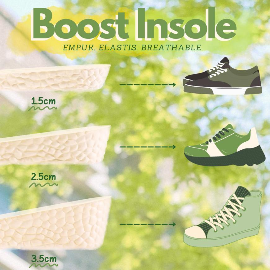 Jual Sol Boost - Insole Penambah Tinggi yang Nyaman dan Efektif - Sol ...