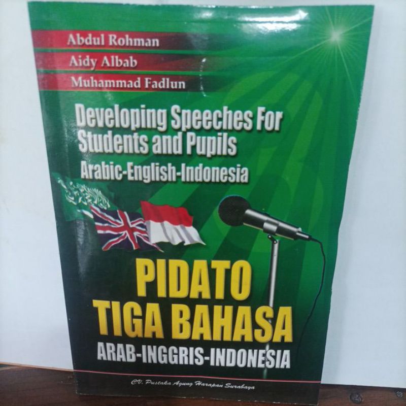 Jual Buku contoh pidato 3 bahasa arabinggrisindonesia Shopee Indonesia
