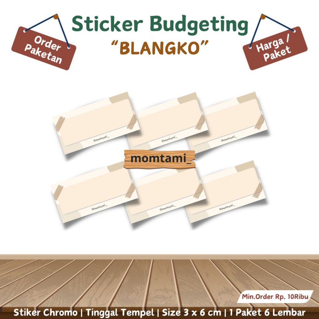 Jual Stiker Dompet Budgeting Pcs Size X Cm Shopee Indonesia