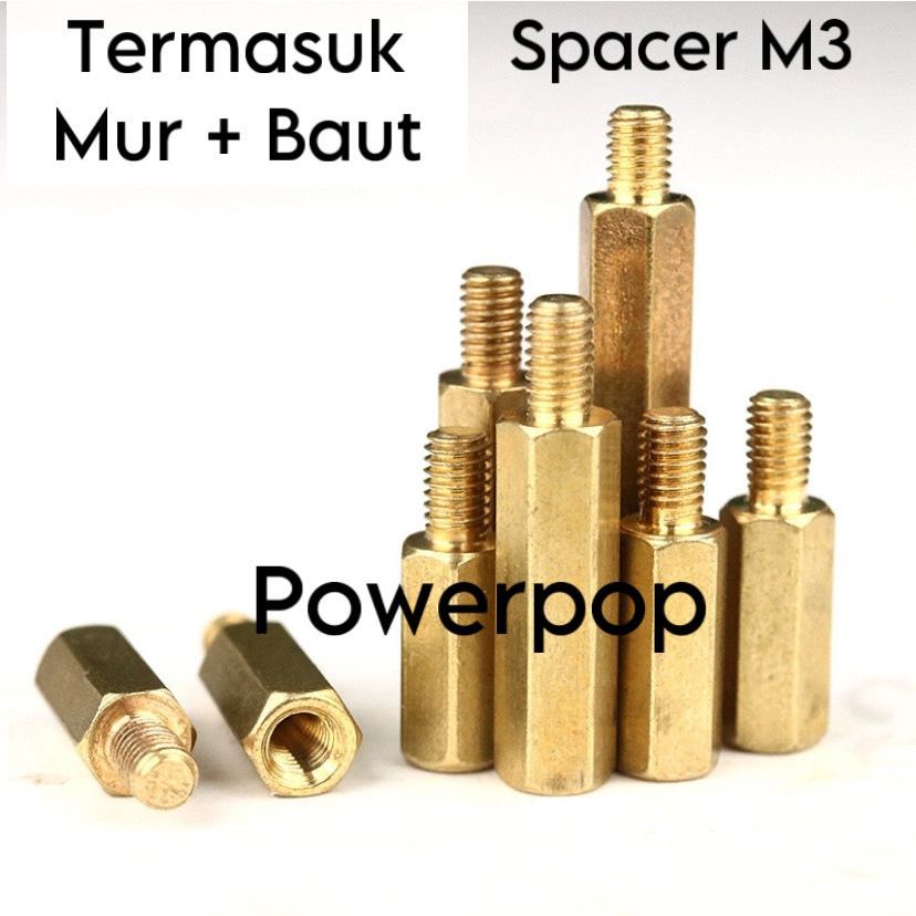 M4x20mm Female To Female Nickel Plated Brass Hex Standoff Spacer
