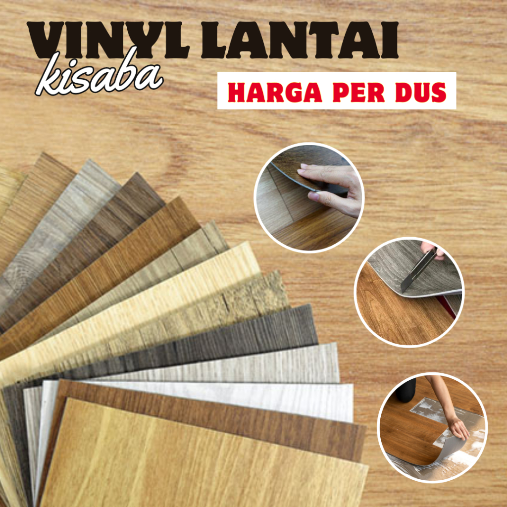 Jual Vinyl Lantai Kisaba Tebal 3 mm Lantai Vinyl Motif Kayu Harga Per ...