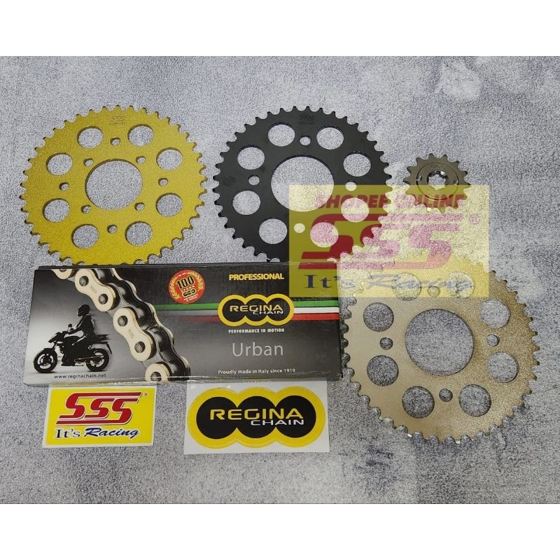 Jual RANTAI REGINA 415 ORO GOLD DAN GIRSET SSS NINJA FU