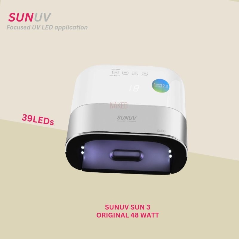 Jual SUN3 UV LED Nail Lamp Original 48Watt SUNUV Lampu Pengering Kutek ...