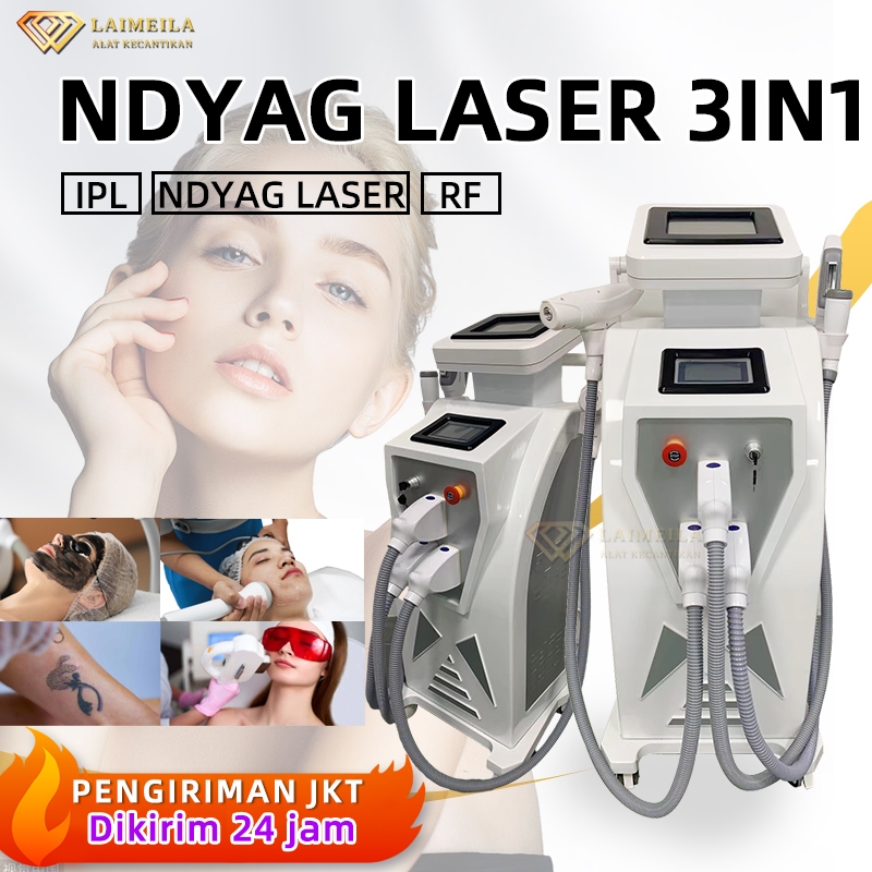 Jual Ndyag laser 3in1 ipl laser alat rf wajah blackdoll laser wajah