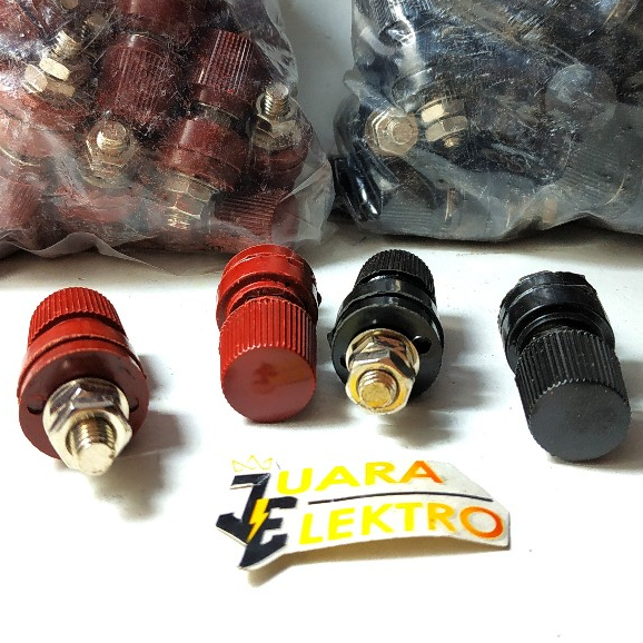 Jual Bidding Post BESAR 333 Merah + Hitam (1 SET) | Binding Post ...