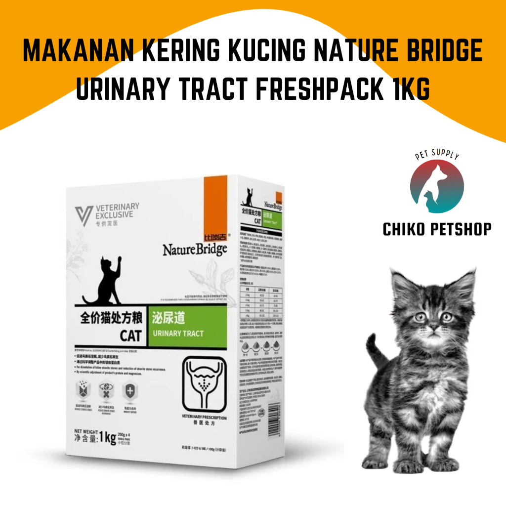 Jual Makanan Kering Kucing Nature Bridge URINARY TRACT Freshpack 1KG