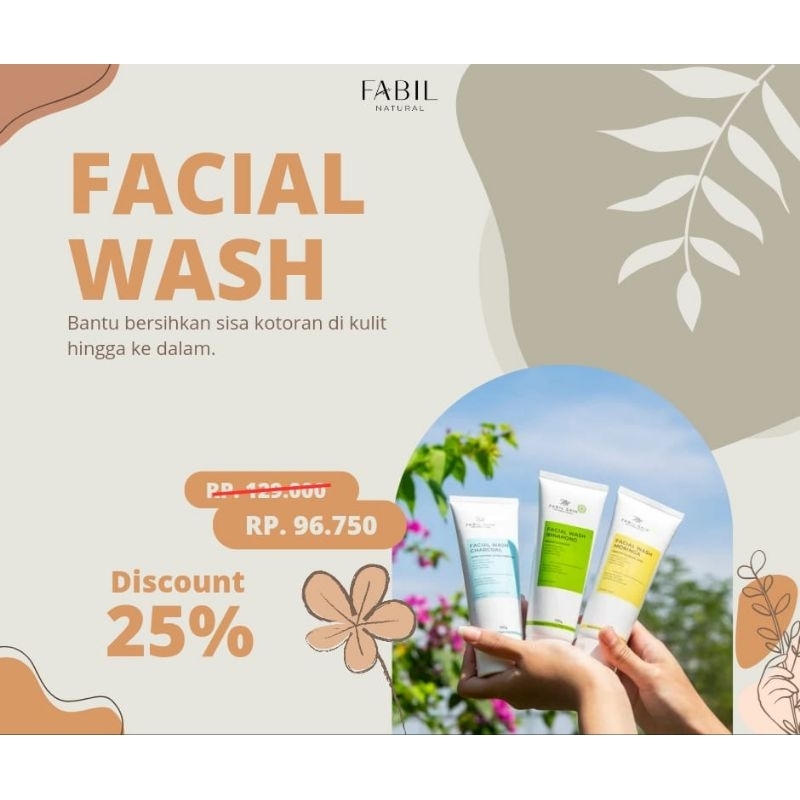 Jual Fabil Facial Wash Binahong 6 Authentic Sunnah Memghilangkan Komedo Sabun Wajah Pria Dan 