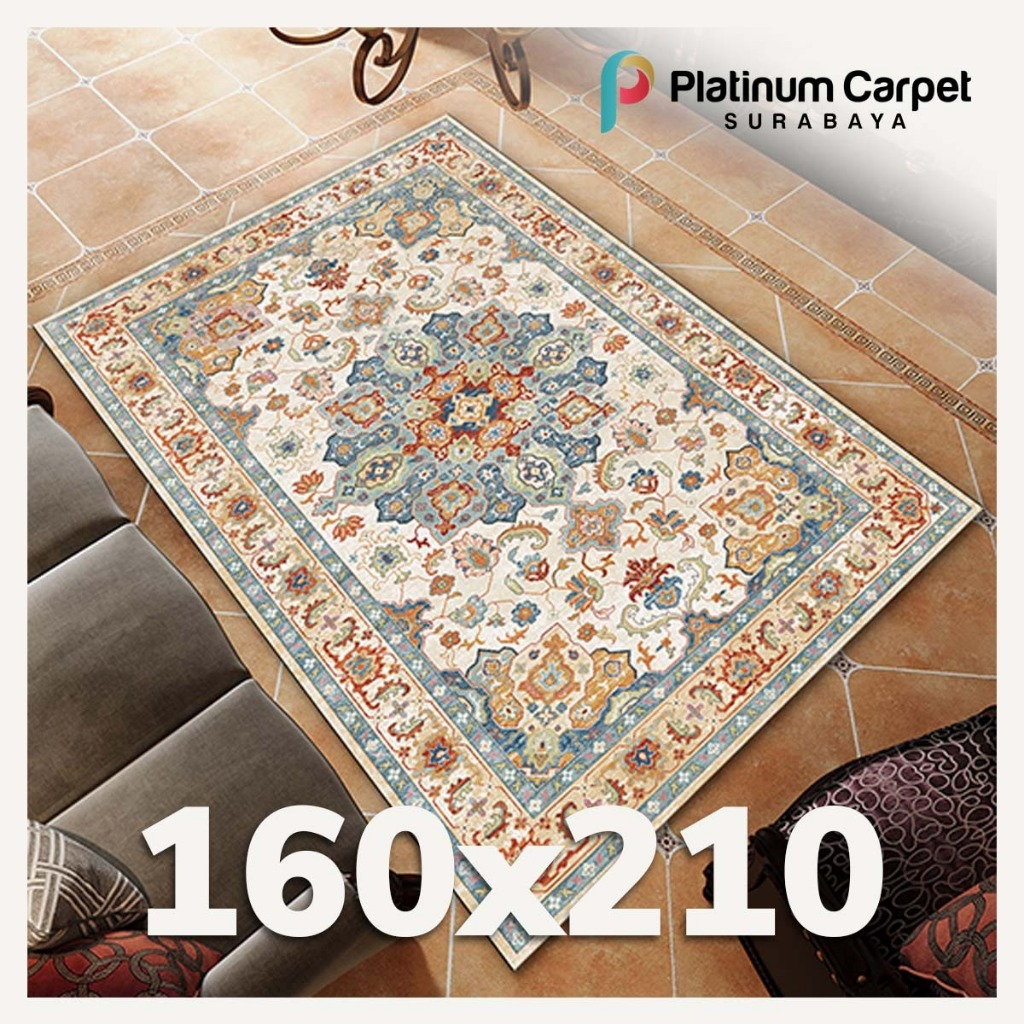 Jual Karpet Permadani PAVO Polyester Silk Classic Series Size 160x210 ...