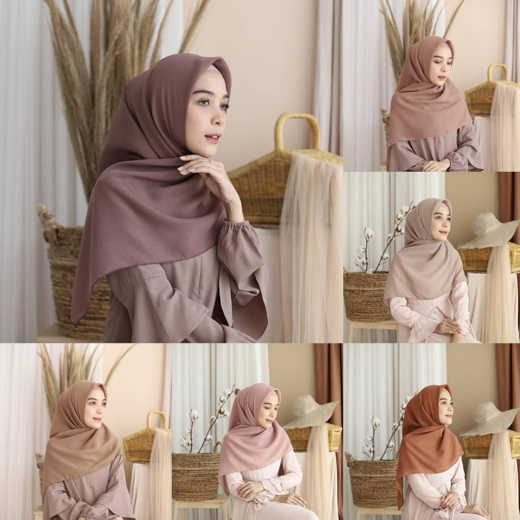 Jual BELLA SQUARE HIJAB SEGIEMPAT " WARNA PART 1 " POLYCOTTON PREMIUM ...