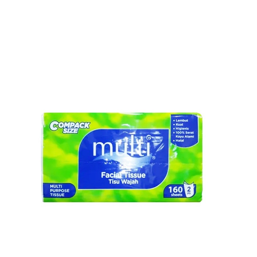 Jual Tisu Wajah Bantal MULTI 2 ply 160 sheets COMPACT SIZE / Facial ...