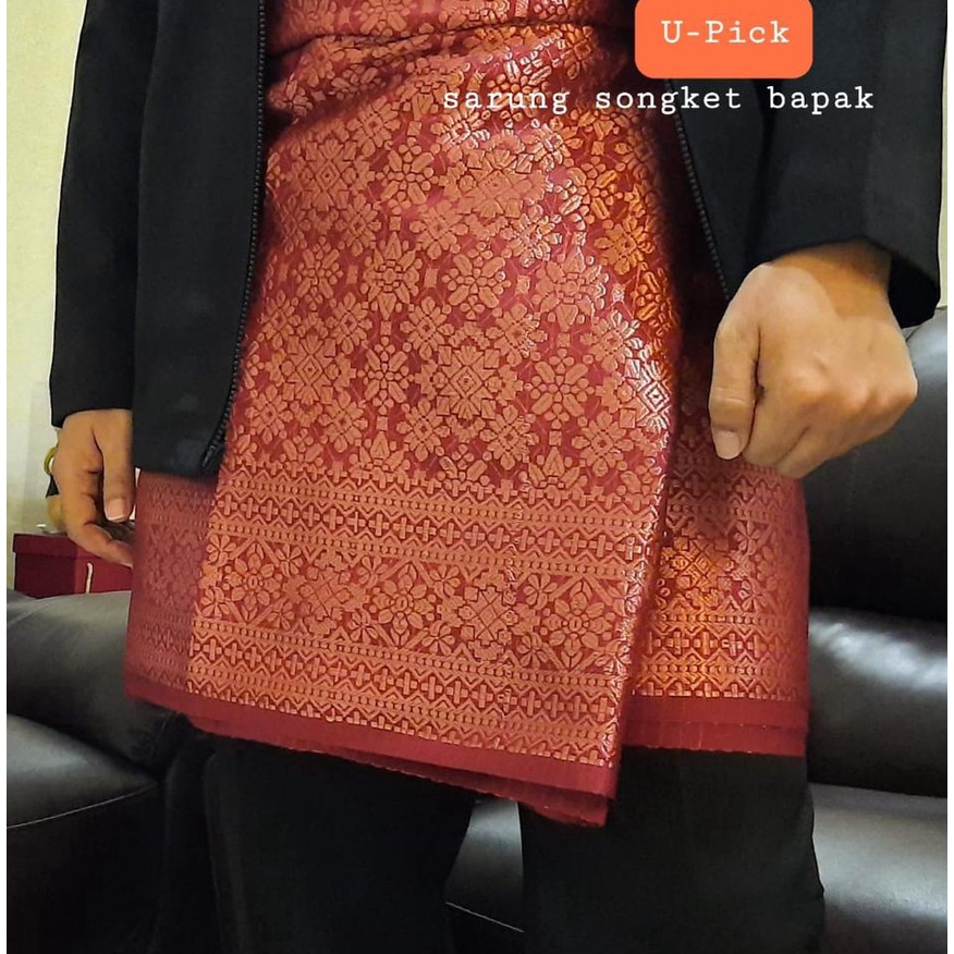 Jual Rok Songket Lilit Bapak Melayu || Sarung Songket Batik Terbaru ...