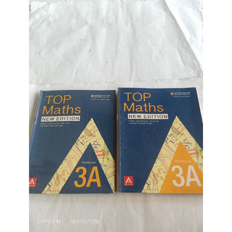 Jual BUKU TOP MATHS 3A TEXTBOOK DAN WORKBOOK NEW EDITION HAWA SHAHBAL ...