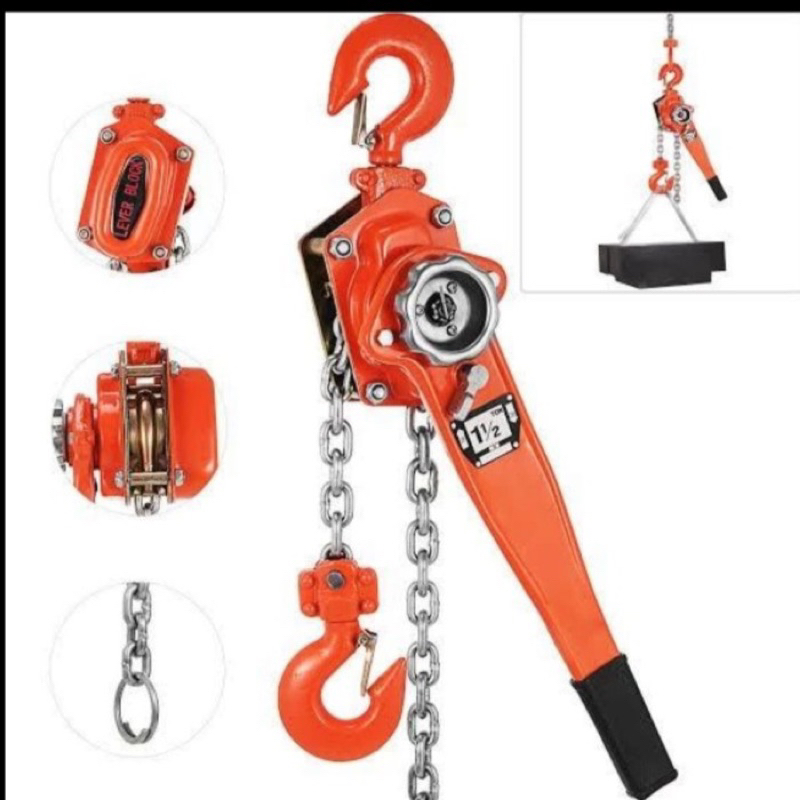 Jual Lever Block 1.5 Ton X 3 Meter / Lever Hoist 1.5 Ton X 3 Meter