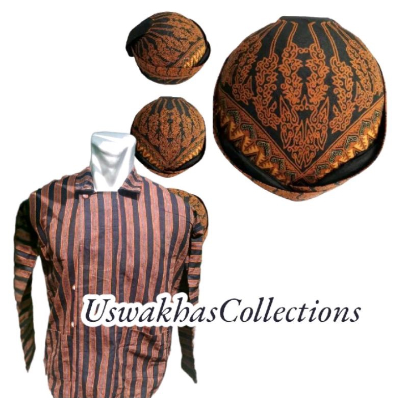 Jual BAJU SURJAN LURIK ADAT JAWA+Blangkon Cabut | Shopee Indonesia