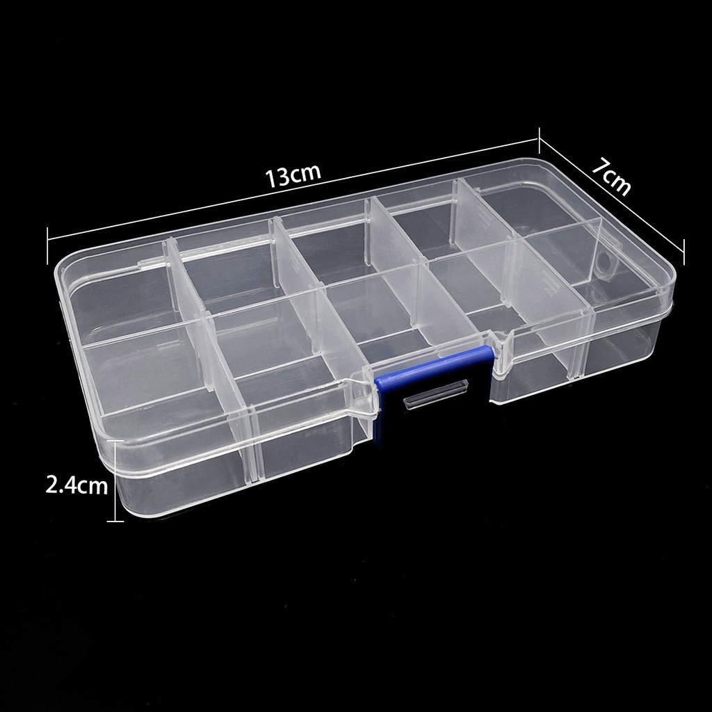 Jual 1-5pcs Box Transparan Manik Manik Ukuran Beragam Box Plastik Untuk ...