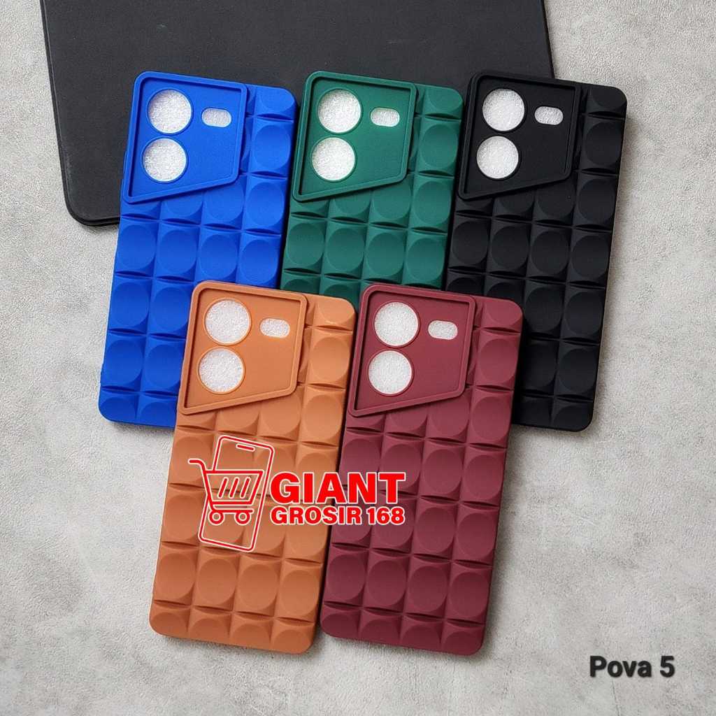 Jual Case Tecno Pova 5 Case Premium Soft 3D model Finger Case Tecno ...