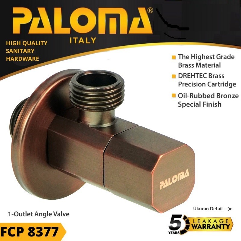 Jual PALOMA FCP 8377 Keran Stop Toilet WC Jet Shower Valve Tembok Kran ...