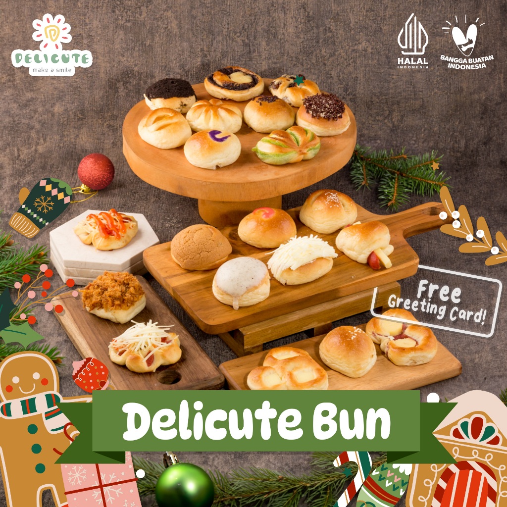 Jual HAMPERS NATAL ROTI UNYIL DELICUTE BUN - (DIKIRIM RANDOM - ISI 24 ...