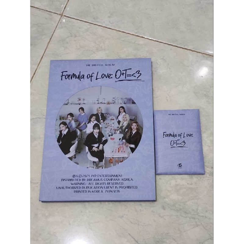 Jual Twice Formula of Love [3rd Full Album] Official Album | Shopee ...