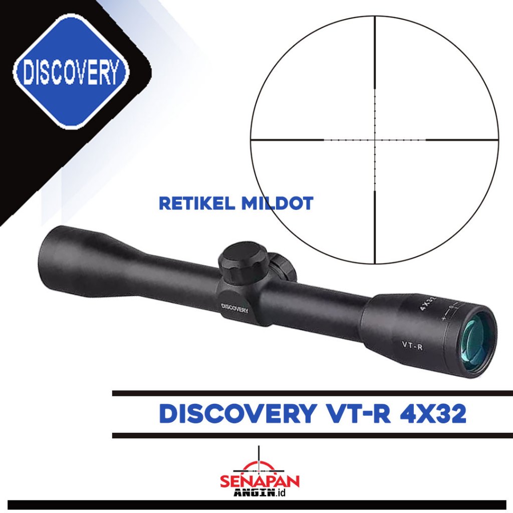Jual TELESCOPE DISCOVERY VT-R 4x32 FIX ZOOM - RETIKEL MILDOT TIPIS ...