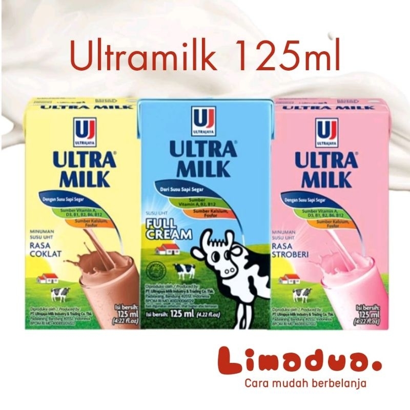 Jual Susu Uht Ultra Milk 125 Ml Shopee Indonesia