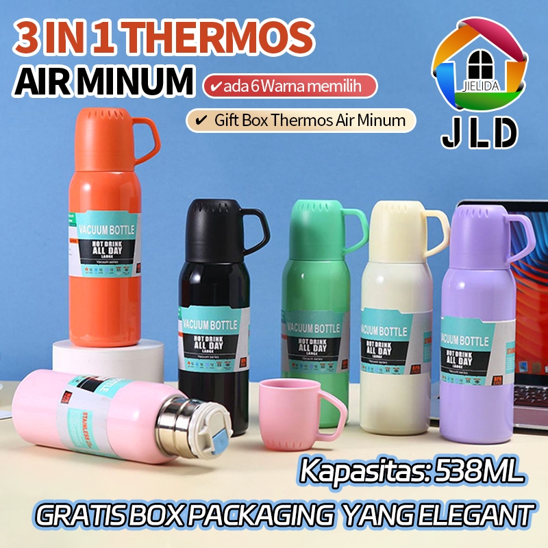 Set Termos Para Agua Caliente y fría Termo + 2 Tazas 500 Ml – sk