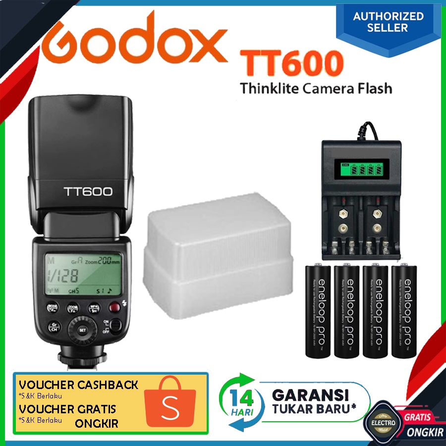 Jual paket flash eksternal godox tt600 hss kamera sony canon nikon ...