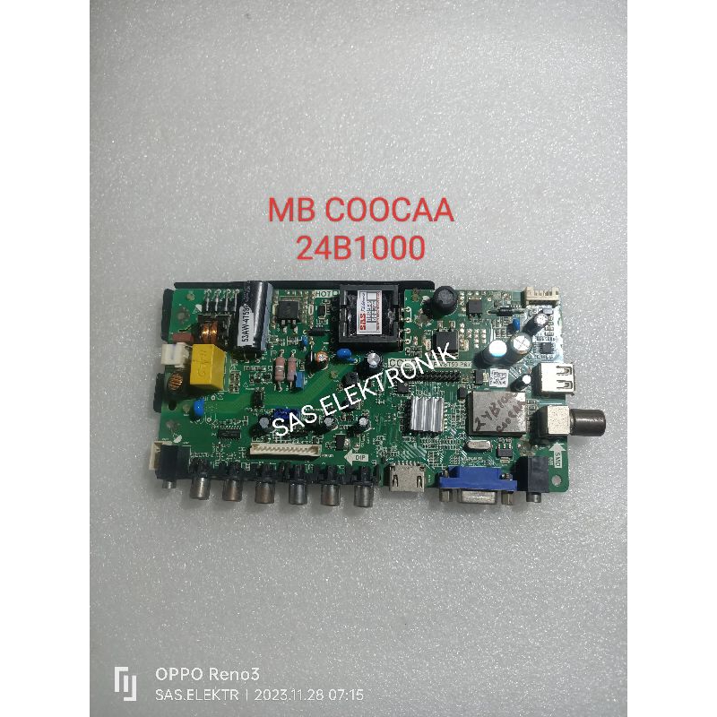 Jual MB BOARD MOTHERBOARD MAINBOARD MESIN TV LED COOCAA 24 INCH 24B1000 ...