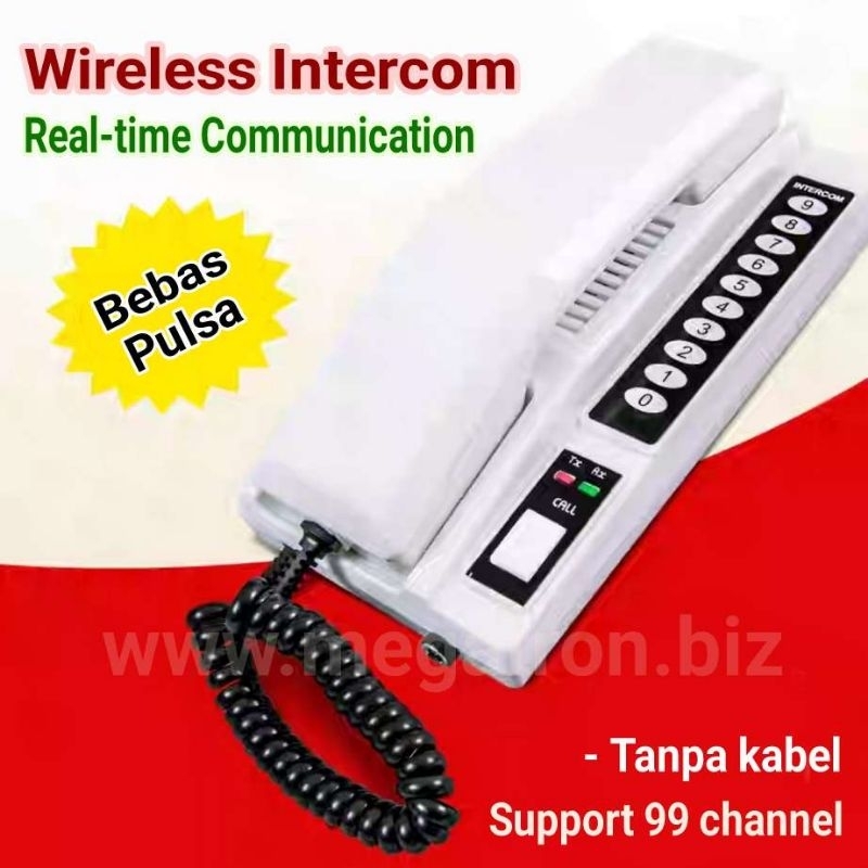 Jual Paket Wireless Intercom 10 titik - pakai gagang telpon ...