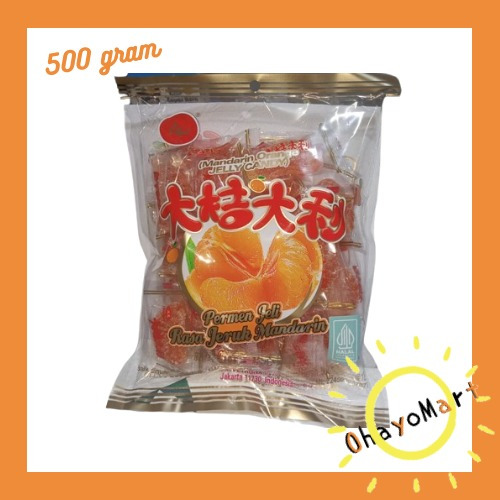 Jual Jelly Hongmao Permen Jelly Jeruk Manisan 500grm Halal Shopee Indonesia 1972