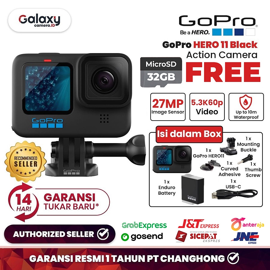 Jual GoPro HERO 11 Action Camera Black GoPro HERO11 Garansi Resmi
