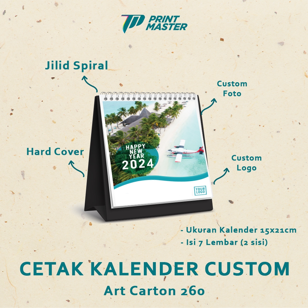 Jual Cetak Kalender Meja Custom Design Ukuran A5 Potrait | Shopee Indonesia