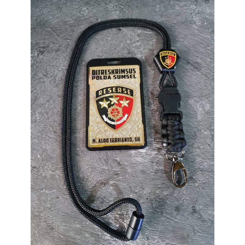 Jual lencana id card name tag holder custom logo BARESKRIM RESERSE ...