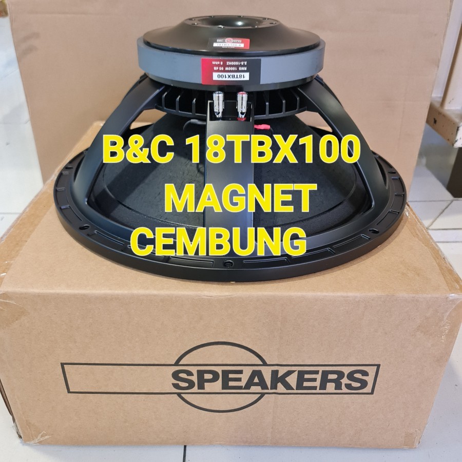 Jual Speaker B&C 18TBX100 18 Inch 18 TBX100 ( Subwoofer )Magnet Cembung ...