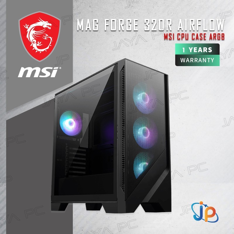 Jual MSI Gaming Case MAG Forge 320R Airflow ARGB - Tempered Glass ...