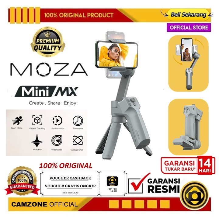 Jual MOZA Mini MX Handheld Gimbal Stabilizer For Smartphone - GARANSI ...