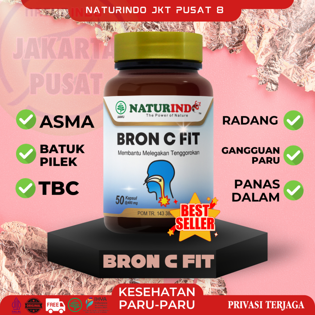 Jual Naturindo Bron C Fit Obat Herbal Pneumonia Tbc Sinusitis Gurah ...