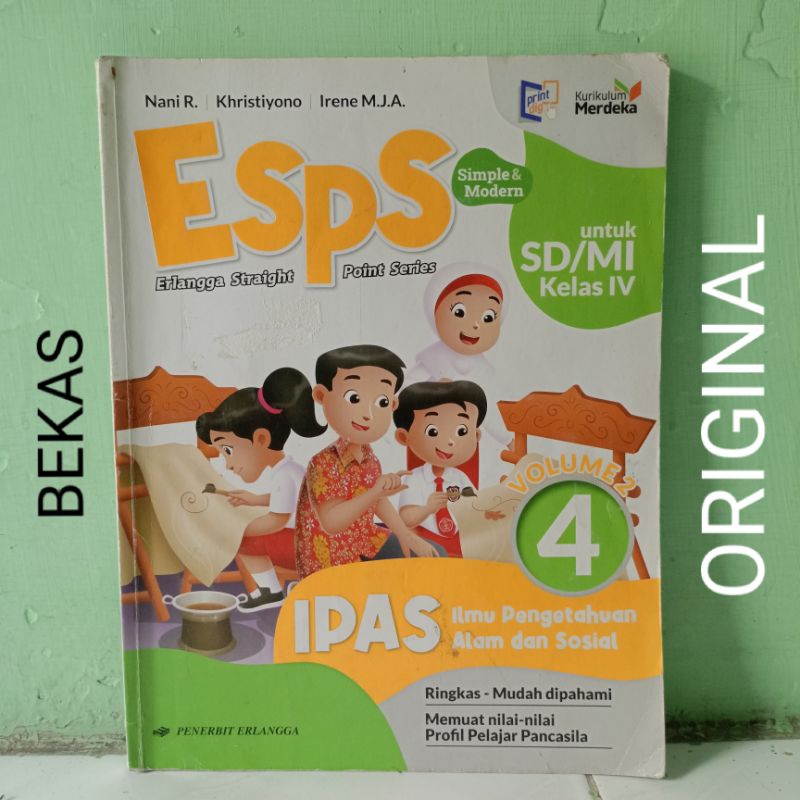 Jual Buku ESPS IPAS Ilmu Pengetahuan Alam dan Sosial Kelas 4 IV SD MI ...