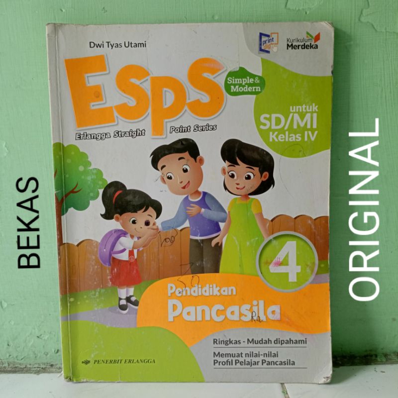 Jual Buku ESPS PKN PPKN Pendidikan Pancasila Kelas 4 IV SD MI Penerbit ...
